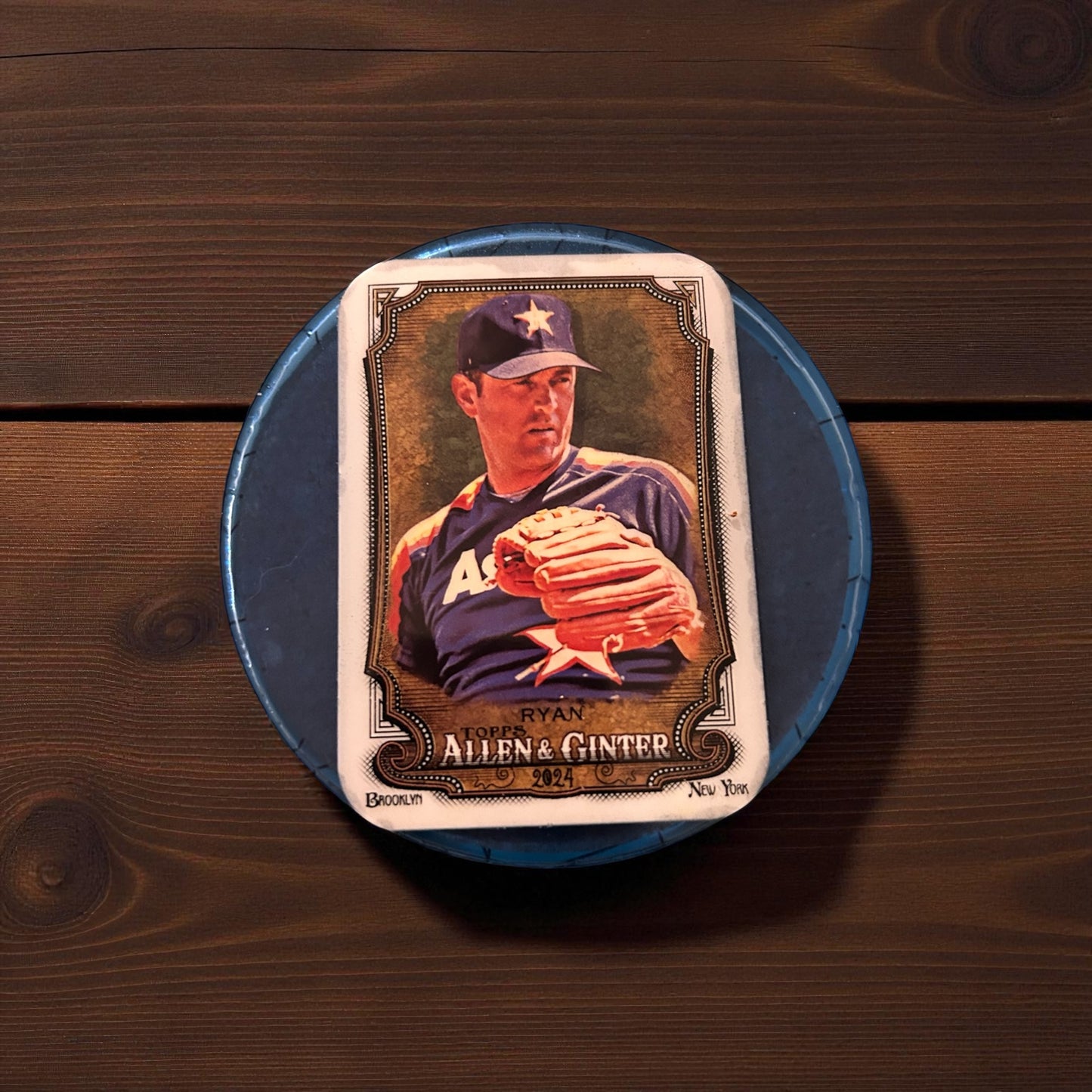  Nolan Ryan, baseball card coaster
