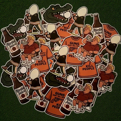 Happy Armadillo Sticker Lot (5 stickers)