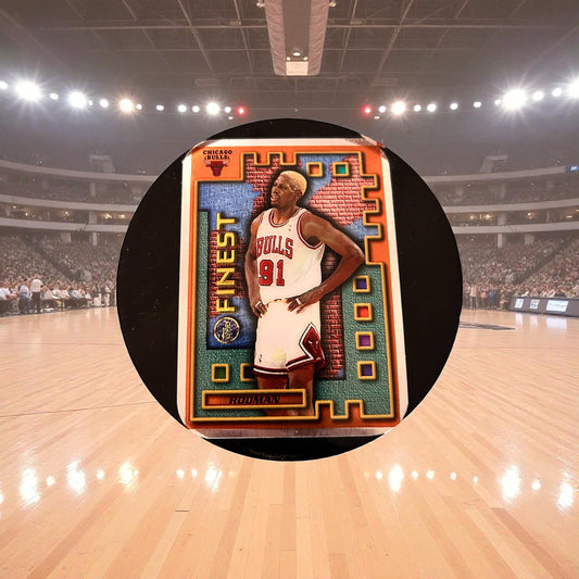 Dennis Rodman basketball card poster