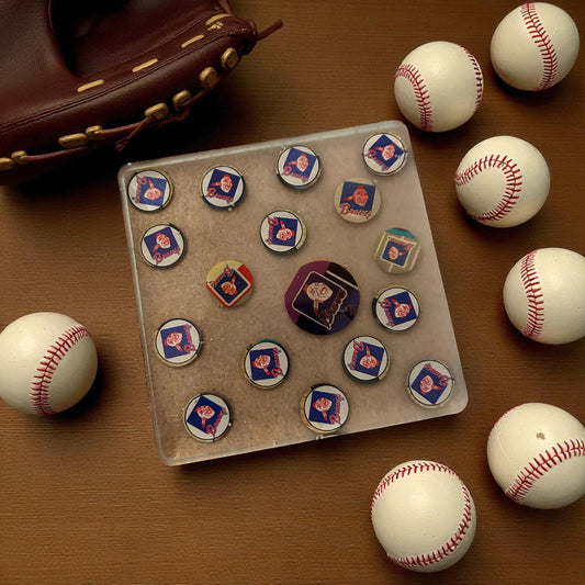 Atlanta Braves vintage logo coaster